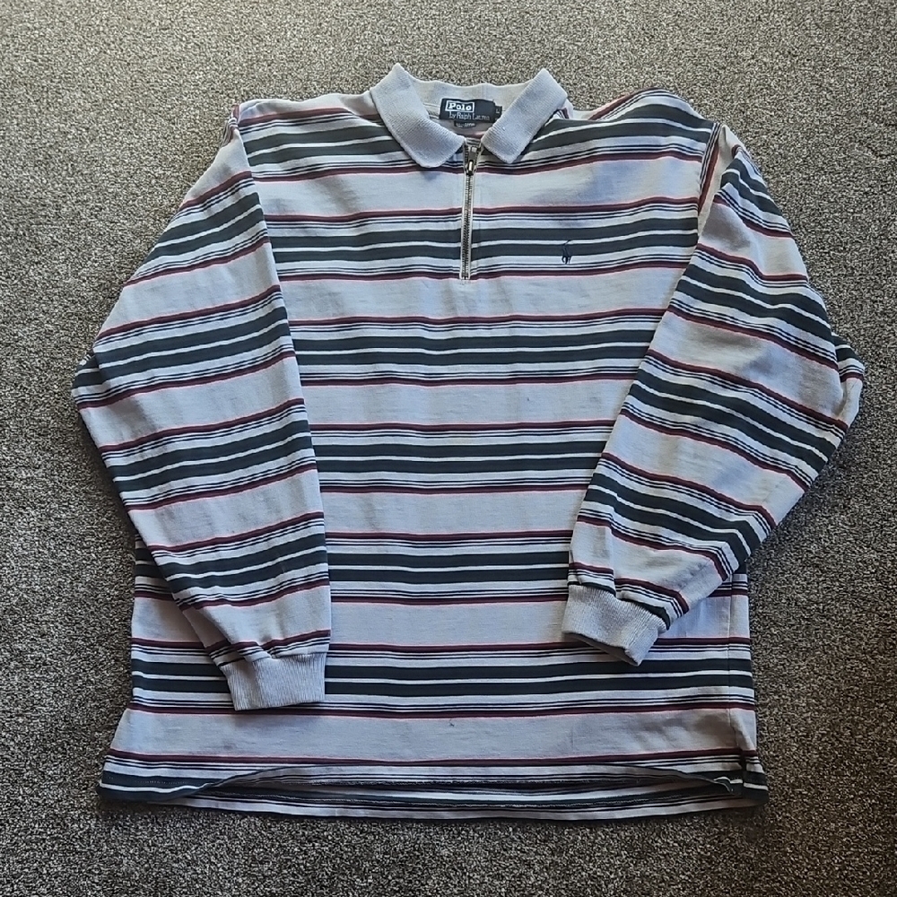 Polo by Ralph Lauren Striped Shirt - Black, White, Red